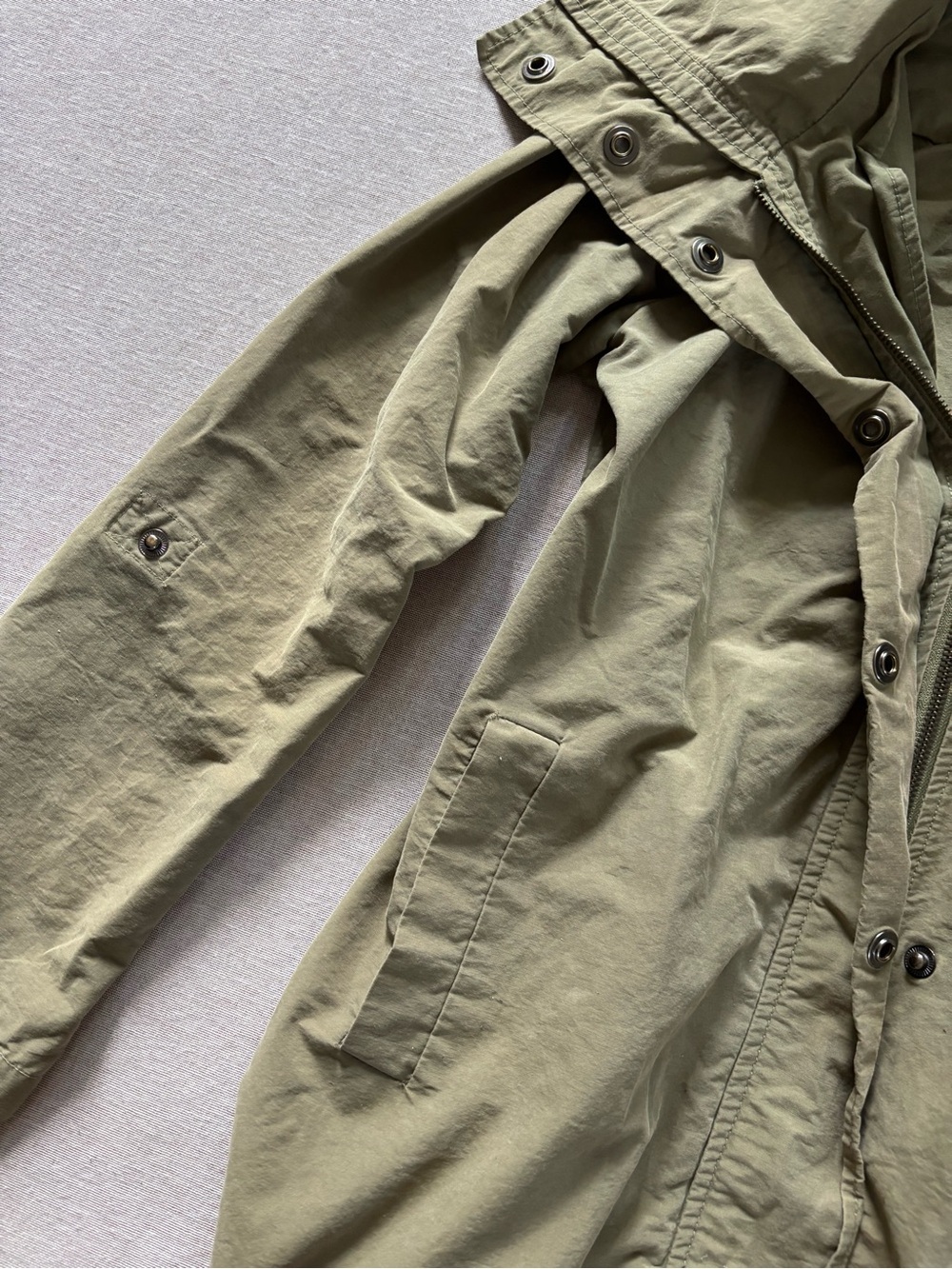 G.H. Bass & Co. Olive Utility Trench Jacket - Picture 5 of 9